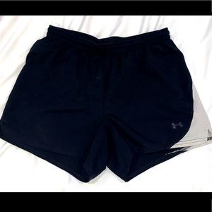 Women Black Under Armour Shorts